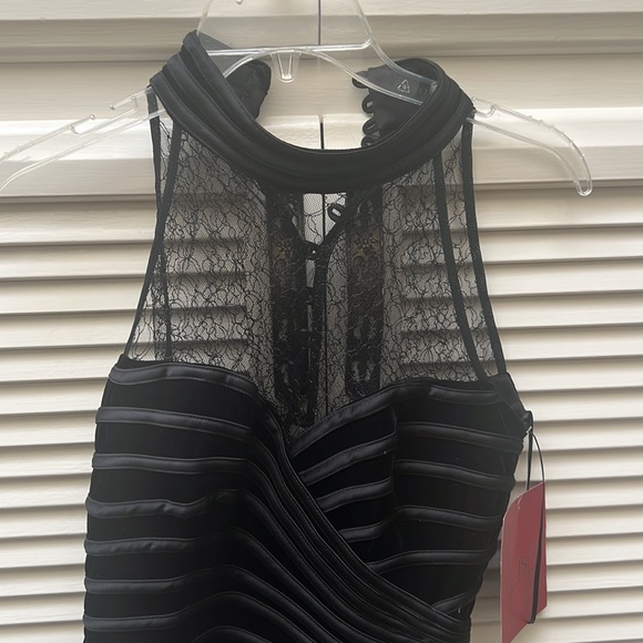 Vintage JS Collection Bustier style top with velvet and lace new with tag - Picture 2 of 5